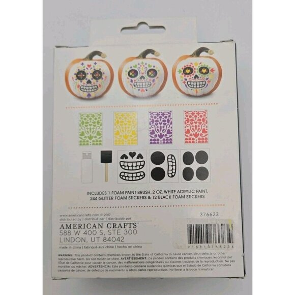 Halloween Party Kit 7 Piece In Total 3 Tombstones 16 Skulls 48 Lights Pumpkin - Picture 13 of 13